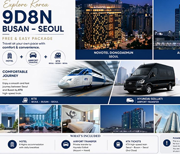 5★ 11D10N Korea Flexible Journey (Busan–Seoul–Jeju)