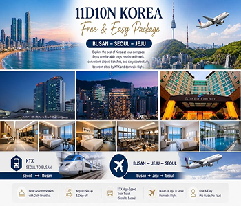 5★ 11D10N Korea Flexible Journey (Busan–Seoul–Jeju)